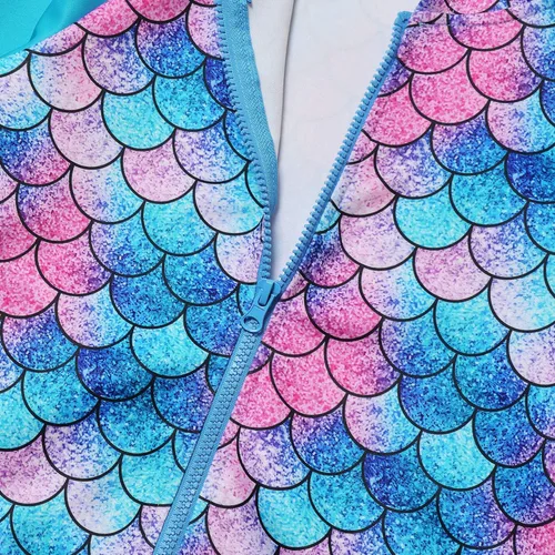 Miniatura 4 de Sudadera con capucha para niñas con cremallera y bolsillos