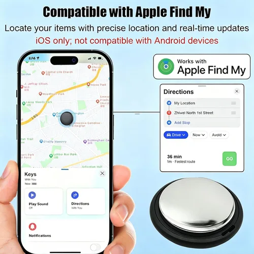 Miniatura 2 de Rastreador GPS para vehículos sin suscripción, dispositivo de seguimiento oculto para vehículos, mini etiqueta de seguimiento de automóvil funciona