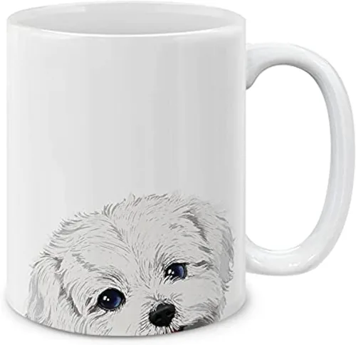 Miniatura 8 de MUGBREW Black Merle Border Collie - Taza de café de cerámica para perro, 11 onzas Black Merle Border Collie Perro