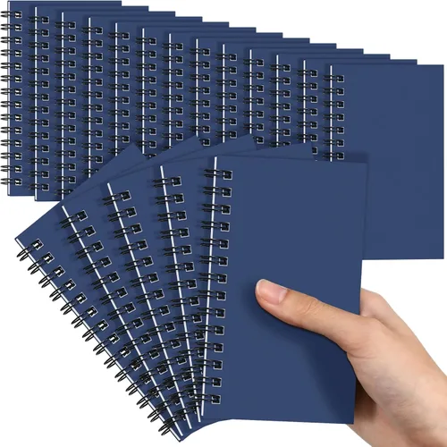 Miniatura 20 de Jutom 18 piezas de pequeños cuadernos en espiral, blocs de notas 3x5 a granel, pequeños cuadernos de bolsillo, mini blocs de notas con páginas