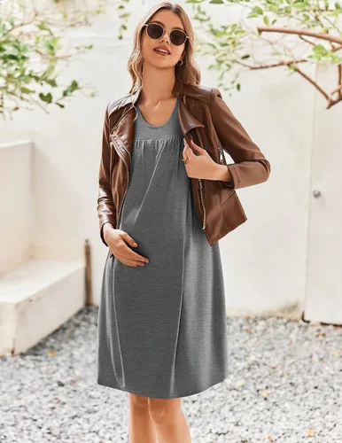 Miniatura 4 de Ekouaer - Camisón de maternidad para mujer (tallas S-XXL)