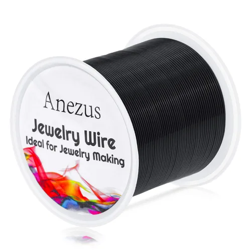 Miniatura 10 de anezus Alambre de joyería de calibre 20, alambre para manualidades de 28 yardas, alambre de cobre resistente al deslustre, para suministros