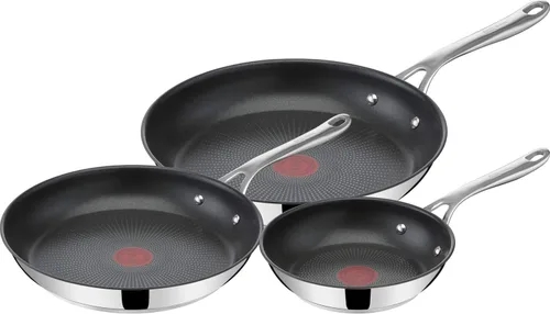 Miniatura 12 de Jamie Oliver by T-Fal Cook Smart - Juego de utensilios de cocina de 10 piezas, acero inoxidable sin revestimiento, robustos, calentamiento rápido