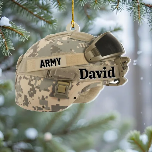 Miniatura 3 de Adornos de Navidad del ejército estadounidense, adorno de veterano para hombres y mujeres, adornos patrióticos para decoración de árbol de Navidad
