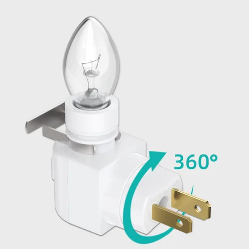 Miniatura 3 de TWDRTDD Luz nocturna con enchufe, Luz nocturna de base ajustable E12 con interruptor de encendido/apagado para hacer luces nocturnas decorativas