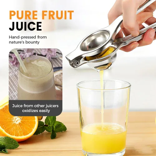 Miniatura 3 de Lemon Squeezer Stainless Steel Citrus Juicer, 2026 New Handheld Juicer for Home Use – Non-Slip Manual Citrus Juicer for Lemons, Oranges, and 1PC