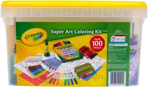 Miniatura 6 de Crayola Super Art - Kit para colorear (+ de 100 unidades), los colores del cubo varían, exclusivo de Amazon, regalo para niños
