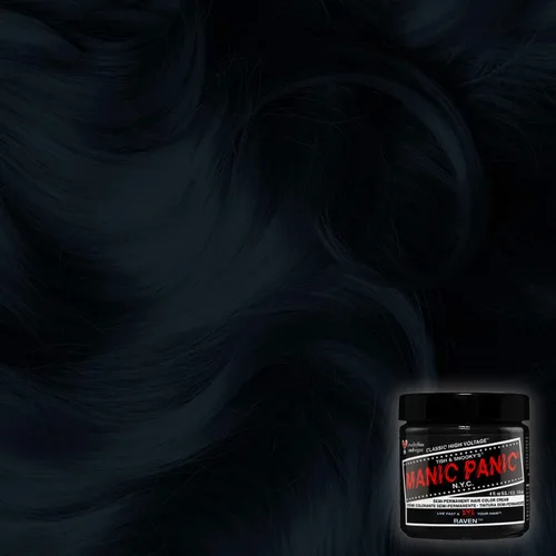 Miniatura 4 de MANIC PANIC Classic Raven Color de Cabello Semipermanente - Tinte negro de tono frío para mujeres y hombres que dura de 4 a 6 semanas - Vegano, sin