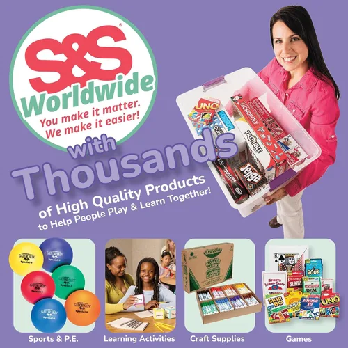 Miniatura 2 de S&S Worldwide Cuentas de rayas arcoíris – Cuentas de plástico para la fabricación de joyas de niños y adultos, 0.315 in con agujero de 0.039 in