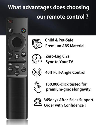 Miniatura 3 de Reemplazo para mando a distancia de Samsung TV, compatible con todos los televisores inteligentes Samsung Smart TV LED LCD HDTV 3D de marco curvo