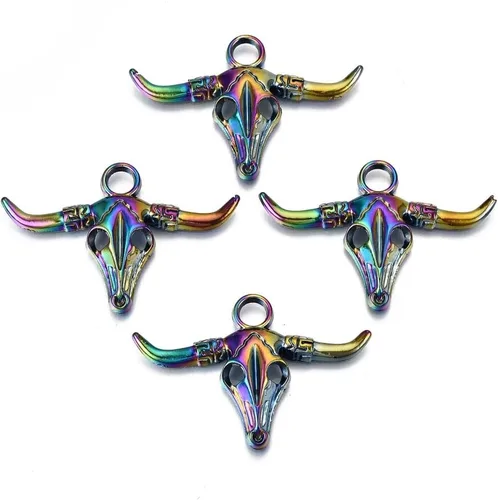 Miniatura 17 de Cheriswelry Colgantes de aleación con tema de Halloween para hacer collares, pulseras y aretes de bricolaje, Metal, No es una piedra preciosa