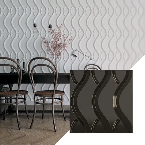 Miniatura 9 de Ekena Millwork WP20X20NXWH 19 5/8 pulgadas de ancho x 19 5/8 pulgadas de alto Nexus EnduraWall Decorativo 3D Panel de Pared Cubre 2.67 pies cuadrados