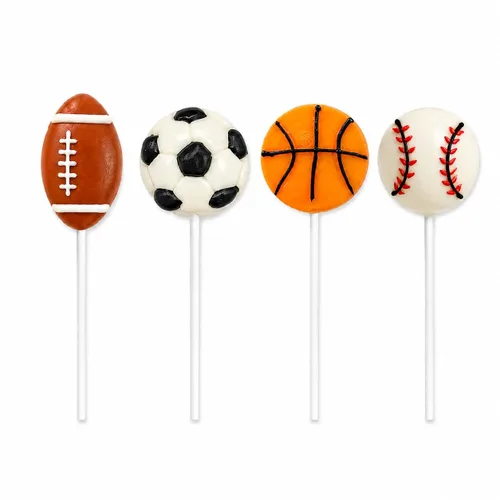 Miniatura 20 de 12 paletas de béisbol con ventosas de caramelo, pintadas a mano individualmente envueltas para fiestas de cumpleaños, regalos deportivos de 0.71 oz