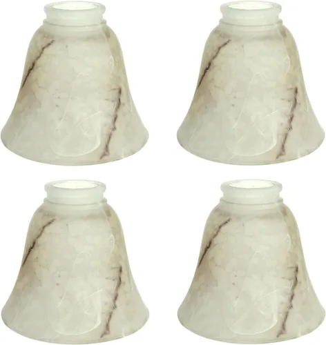 Miniatura 9 de Aspen Creative 23127-4 - Pantalla de cristal de repuesto para ventilador de techo transparente, 2-1/8 pulgadas, 4-5/8 pulgadas de diámetro x 4-1/2