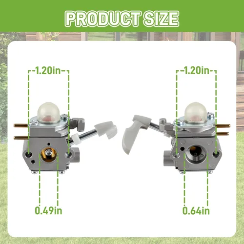 Miniatura 5 de 308054114 308054075 Kit de Carburador Compatible con Homelite 26B Soplador de Hojas UT09526 26cc con Herramienta de Ajuste de Piezas y Filtro de Aire
