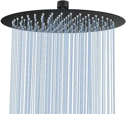 NearMoon Cabezal de ducha de lluvia, diseño ultrafino - aumento de presión, experiencia impresionante, lluvia de alto flujo, acero inoxidable (30