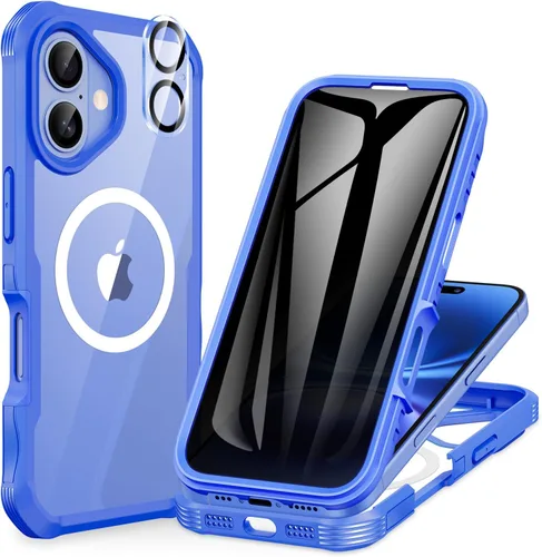 Miniatura 72 de CENHUFO Funda de privacidad para iPhone 11 Pro, funda de cuerpo completo con protector de pantalla de privacidad de vidrio templado 9H integrado