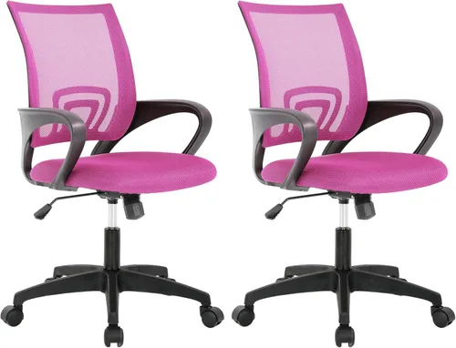 Miniatura 14 de PayLessHere Silla de oficina en casa, silla de escritorio para computadora, silla ergonómica ajustable, soporte lumbar, reposabrazos ejecutiva