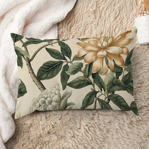 Miniatura 24 de ArogGeld Fundas de cojín de estilo chinoiserie, diseño de flores y pájaros, color rosa rubor, diseño de animales de pavo real, jardín asiático