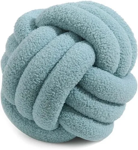 Miniatura 7 de Cyprinus Carpio Almohada de forro polar de peluche, tejida a mano, almohada de respaldo para sofá, sala de estar, estudio, cojín redondo para mesita