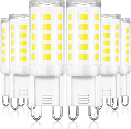 Miniatura 11 de winshine Bombilla LED G9 de 3000 K, luz blanca cálida, bombilla G9 de 4 W (equivalente a halógeno de 40 W), base de cerámica G9 bi pin con ángulo