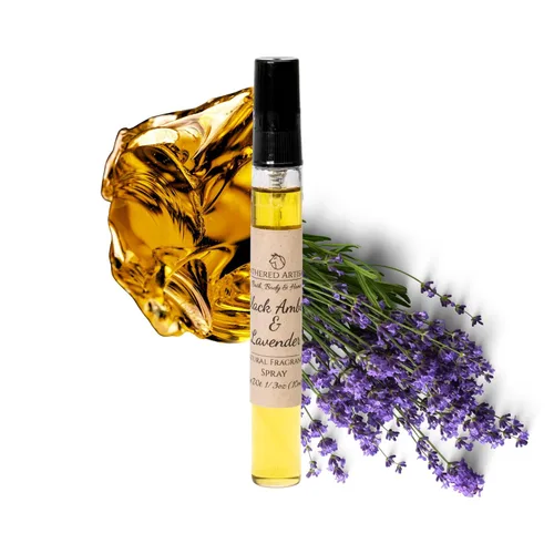 Miniatura 2 de Lathered Artisan - Sin ftalatos - Ámbar negro y lavanda - Perfume de aceite unisex a base de plantas por Lathered Artisan - Aroma natural, nutritivo