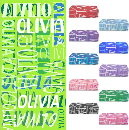 Miniatura 14 de Toallas de playa personalizadas con nombre para niños y adultos, toallas de viaje personalizadas de microfibra para baño y piscina