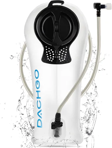 Vejiga de hidratación, bolsa de agua de 1.5L 2L 3L para mochila de senderismo, depósito de agua de hidratación sin BPA y sin sabor, camping, Blanco