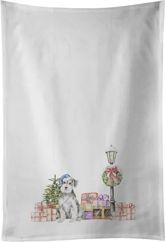 Miniatura 20 de Caroline's Treasures CK8100WTKT - Juego de 2 toallas de cocina con diseño de bulldog francés con diseño de país de las maravillas navideñas