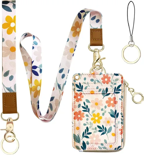 Miniatura 10 de bolimoss Soporte para credencial de sol y luna y cartera con cordón, cordones removibles para maestras, cartera para mujeres con correa