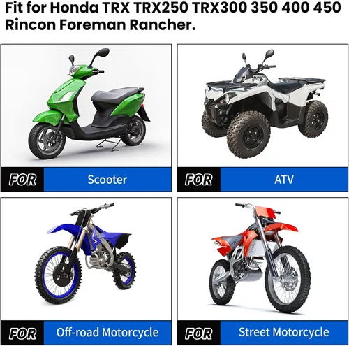 Miniatura 7 de Kit de cilindro maestro de freno de 7/8 pulgadas Manillar Palanca de freno delantera derecha compatible con Honda TRX TRX250 TRX300 350 400 450