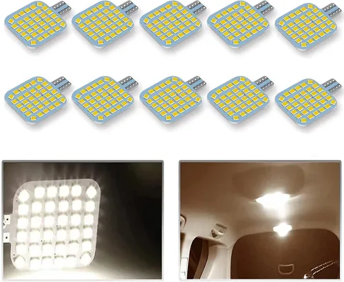 Miniatura 8 de 10 bombillas LED T10 921 922 912 194 para interior de caravana, bombillas LED superbrillantes, iluminación de repuesto 36-SMD 2835 6500K blanco frío