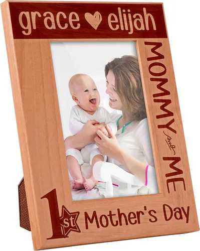 Miniatura 3 de Marco de fotos personalizado para el primer día de la madre, regalos para nueva mamá, nombres, 4 diseños, 2 tamaños, regalo para mamá de hermana