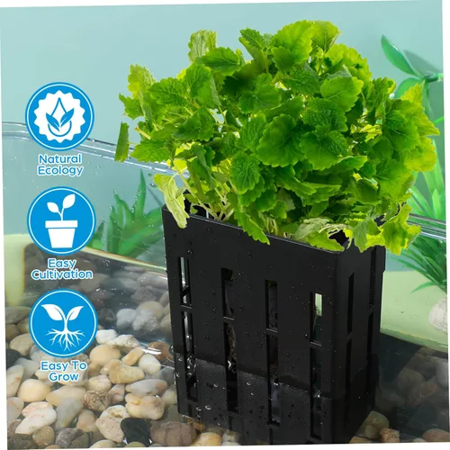 Miniatura 6 de Ipetboom Soporte colgante para plantas de acuario, 4 piezas, maceta acuática con gancho, plantas acuáticas para acuario, plantas de agua para As