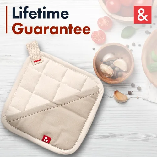 Miniatura 5 de Hedley & Bennett Soporte para ollas con bolsillo – Soportes para ollas calientes para cocina resistentes al calor – 100% algodón exterior y forro