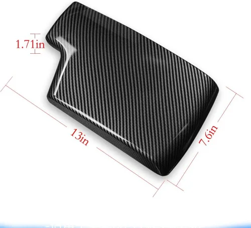 Miniatura 5 de para BMW Serie 3 E90 E91 E92 E93 2006-2012 ABS Cubierta de Caja de Almacenamiento de Cubierta de Tapa de Consola de Coche de Fibra de Carbono