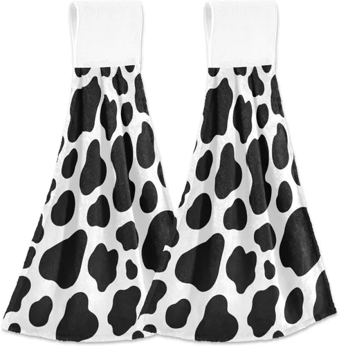 Miniatura 9 de Toalla de cocina de plátano, 2 piezas, toalla de mano súper suave, absorbente, secado para colgar, toallas para baño, granja, mesa, decoración