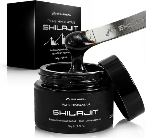 Miniatura 10 de Shilajit Auténtica resina Shilajit del Himalaya para hombres y mujeres, alto ácido fúlvico, energía y resistencia, apoyo inmunológico, más de 85