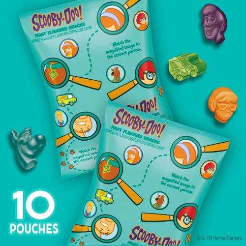 Miniatura 5 de Scooby-Doo Snacks con sabor a frutas, sin gluten, aperitivos para niños, 10 unidades, 8 onzas (paquete de 8)