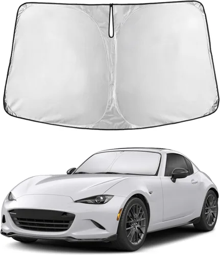 Miniatura 181 de Econour Parasol para parabrisas compatible con Honda Civic 2016-2021, protector de parasol plegable para ventana, bloquea los rayos UV y mantiene tu