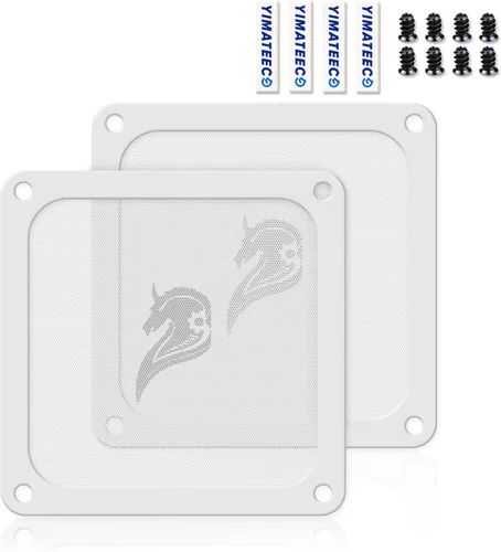 Miniatura 20 de Filtro de polvo PC 120mm para enfriador de computadora/PSU/Routers Nylon 80 malla, Marco magnético Filtro de malla para ventilador de PC enfriador