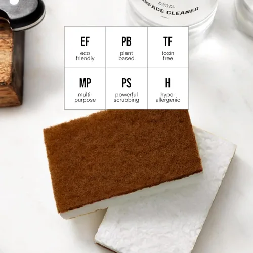 Miniatura 3 de Public Goods Esponja para fregar Esponjas de limpieza y fregado para platos y fregadero de cocina Esponjas naturales a base de plantas Paquete