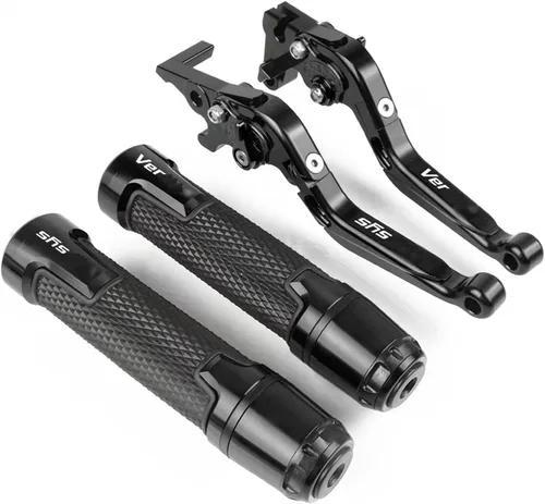 Accesorios de motocicleta Ajustable Plegable Extensible Palanca de Embrague de Freno Manillar Manillar Agarraderas Tapón CNC para Kawasaki Z300 para