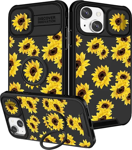 Miniatura 64 de Funermei Funda 2 en 1 para iPhone 13/iPhone 14 para mujeres, linda funda de teléfono con calavera para niñas, diseño de esqueleto gótico, divertido
