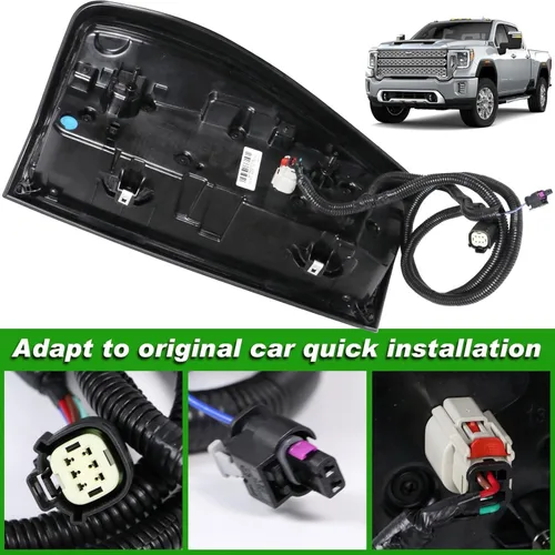 Miniatura 5 de Lochnchn Conjunto de Luz Trasera LED Compatible con GMC Sierra 1500/2500HD/3500HD 2019-2024, Luces Traseras del Lado Izquierdo del Conductor, Tipo