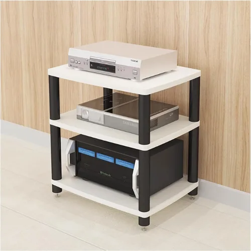 Miniatura 15 de Soporte para medios de audio y video, soporte de TV para juegos y estante estéreo, torre de audio, soporte para reproductor de grabaciones, pequeño