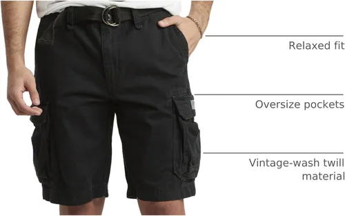 Miniatura 50 de Unionbay Survivor pantalones cortos de cargo con cinturón para hombre