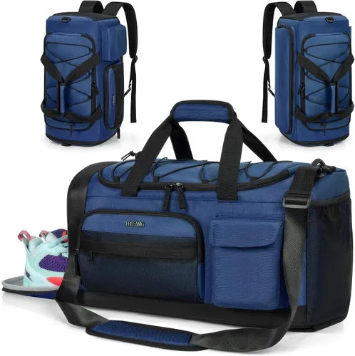 Bolsa de gimnasio con compartimento para zapatos y computadora portátil para hombres y mujeres, resistente al agua, mochila deportiva para gimnasio,