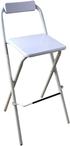 Miniatura 9 de Modern Taburete de bar plegable con altura de mostrador para adultos, silla alta plegable para desayuno, taburete cuadrado de fiesta de oficina