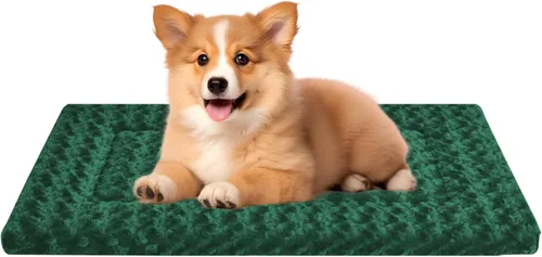 Miniatura 13 de Cama para Perros Lavable de Felpa Ortopédica para Exteriores, Alfombrilla para Jaula con Fondo Antideslizante, Almohadilla Suave de Lujo